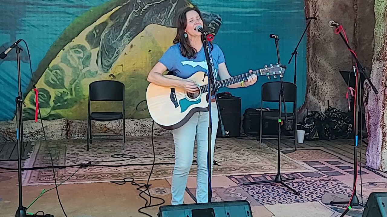 Rachael Grubb performs her song 'Rum Island'
