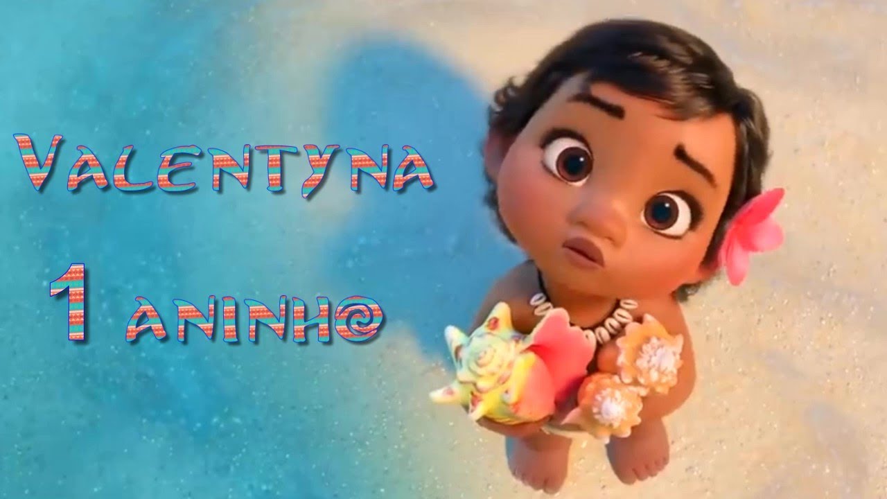 Convite Virtual Animado Moana Baby