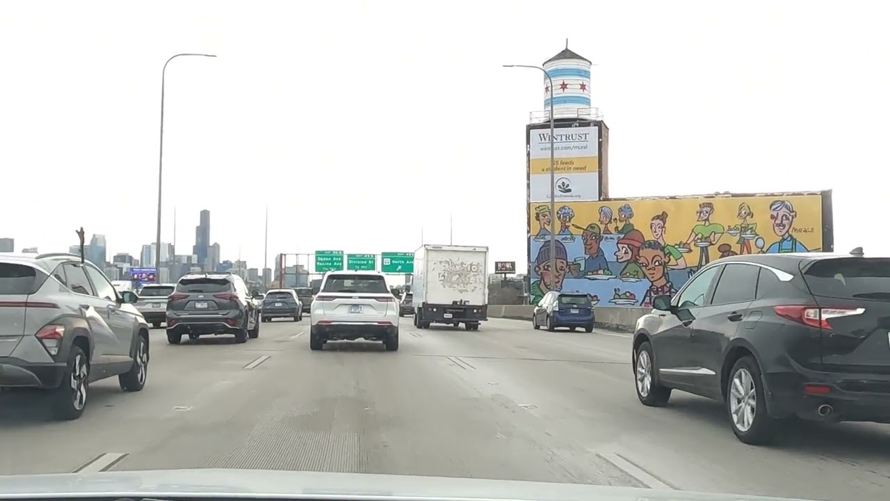 Chicago POV Drive - Lincoln Park to Downtown #chicago #pov #travel #explore #lincolnpark #asmr
