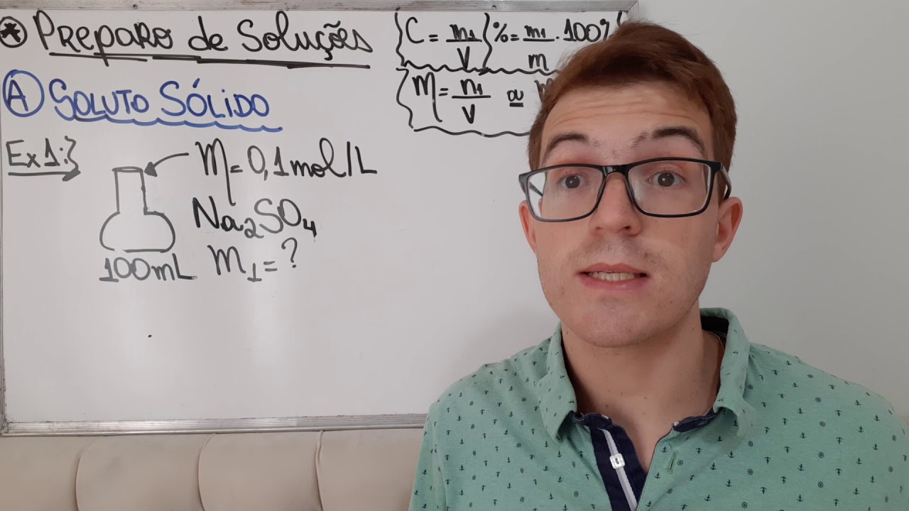 Química Geral - Preparo de Soluções - Vídeo 1/3 - Prof. Gabriel Victor