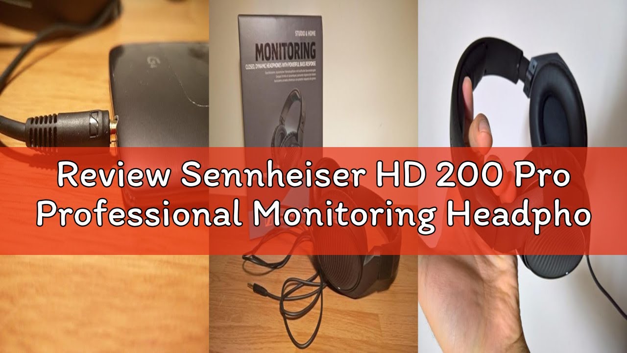 Review Sennheiser HD 200 Pro Professional Monitoring Headphone , Black