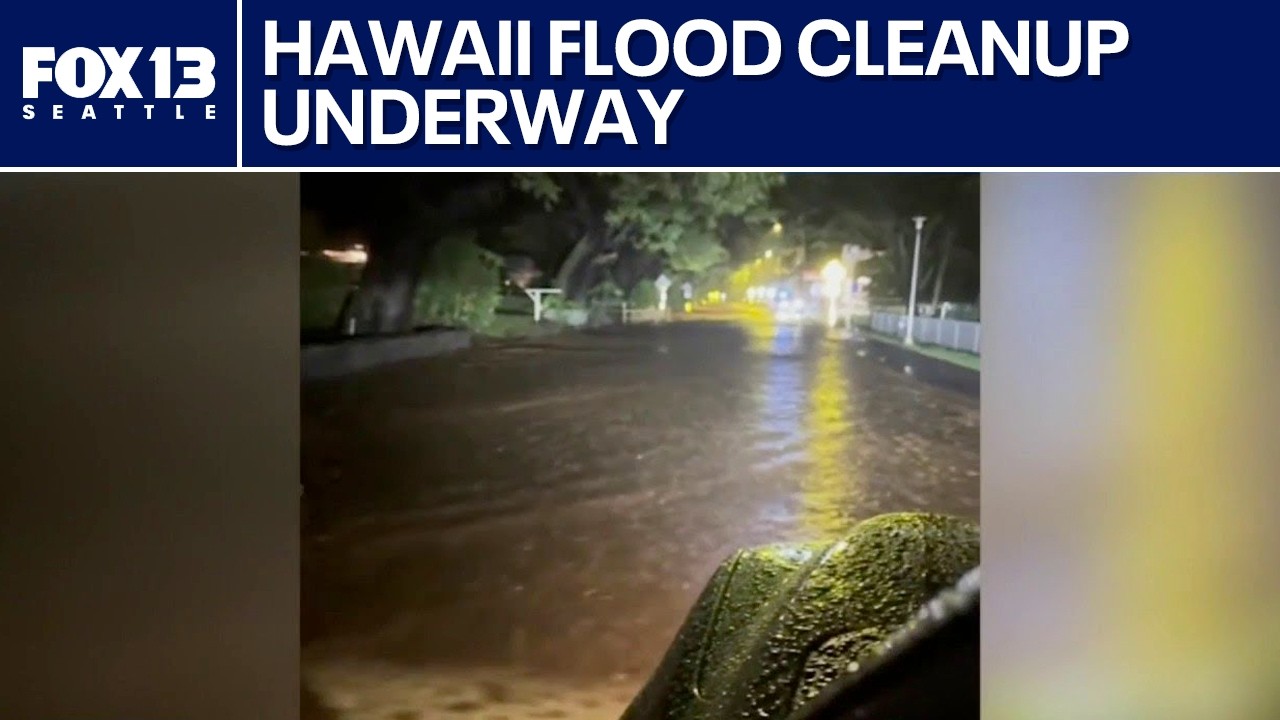 На Гавайях произошло внезапное наводнение из-за штормов, выпавших более 20 дюймов осадков.