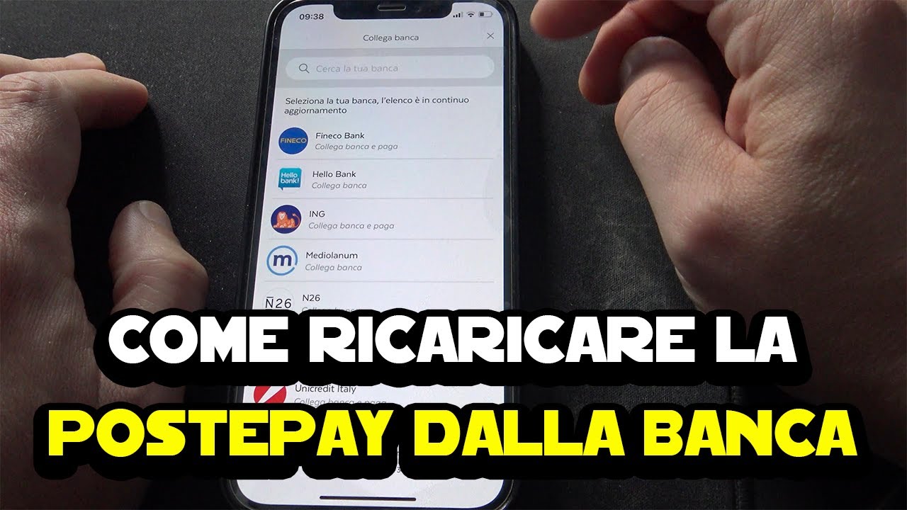 Come ricaricare la Postepay dalla banca non Bancoposta