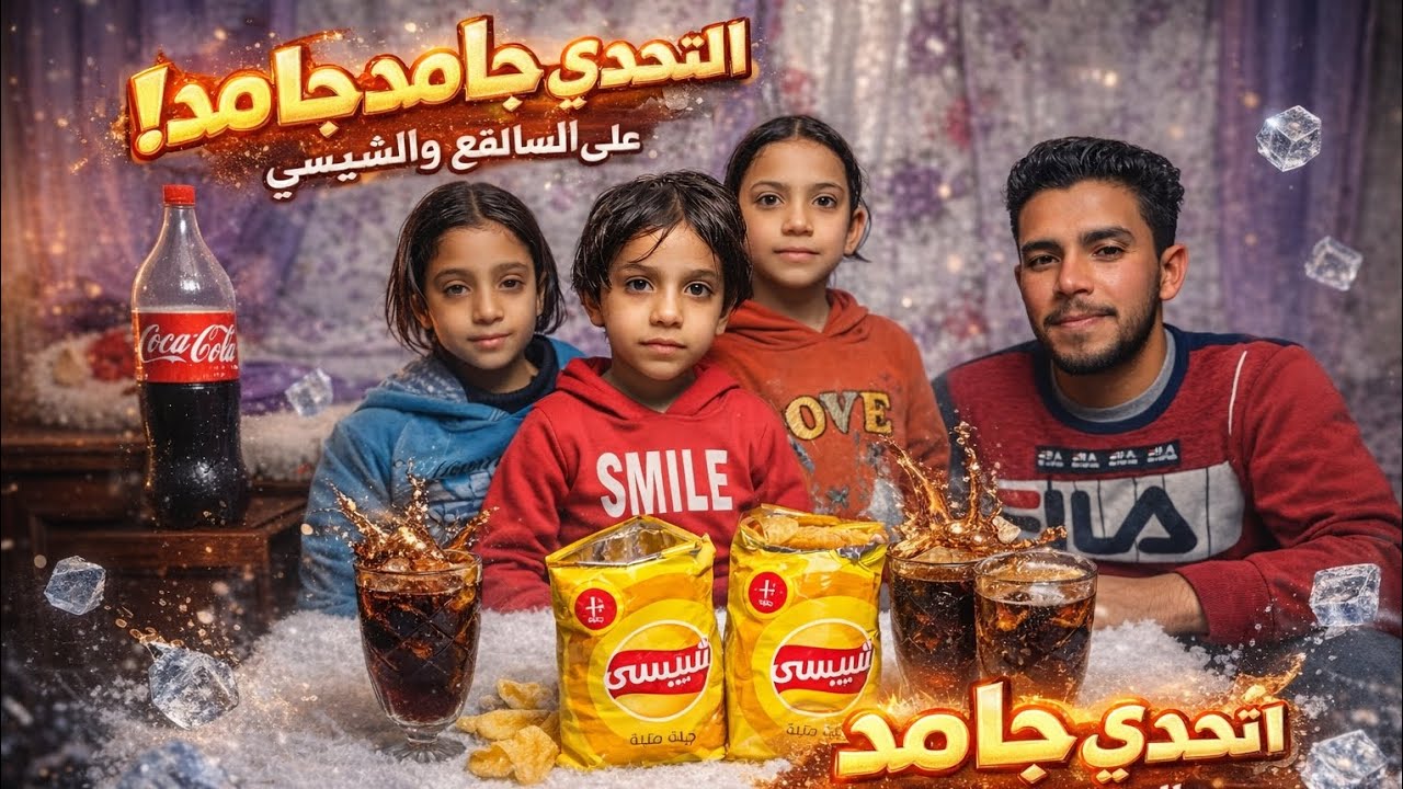 اخواتي وحبايبي صلوا على النبي اقوى تحدي بين عيالي على الشيبسي والساقع 🔥🔥🔥🔥🔥🔥 اقوى تحدي بين عيالي