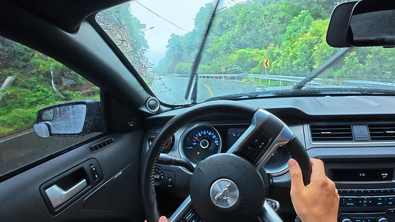 POV: 2014 Mustang V6 – Lake Run Gone Wrong, Caught in a Thunderstorm!