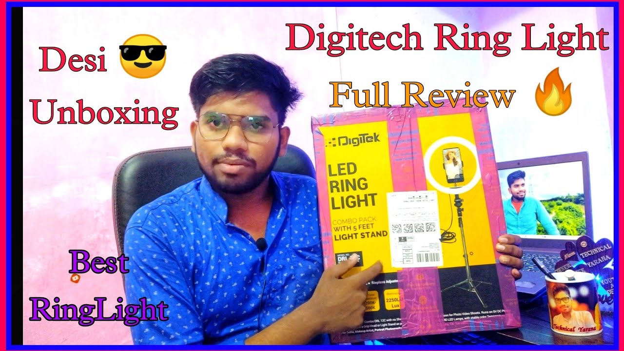 Digitech Led Ring Light With Remote Control Unboxing And Review | Best Ring Light For Youtube &Reels