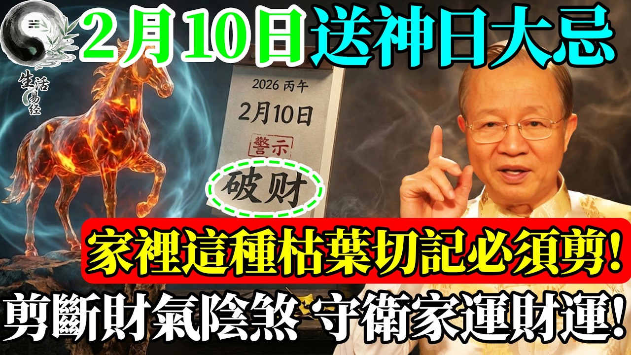 家裡這種『枯葉』2月10日必須剪！曾仕強含淚警告：這是2026赤馬劫前的保命符，不剪吸乾全家陽氣 #曾仕強 #易經智慧 #易經 #正能量 #風水 #國學 #國學智慧 #人生哲理 #人生感悟 #因果