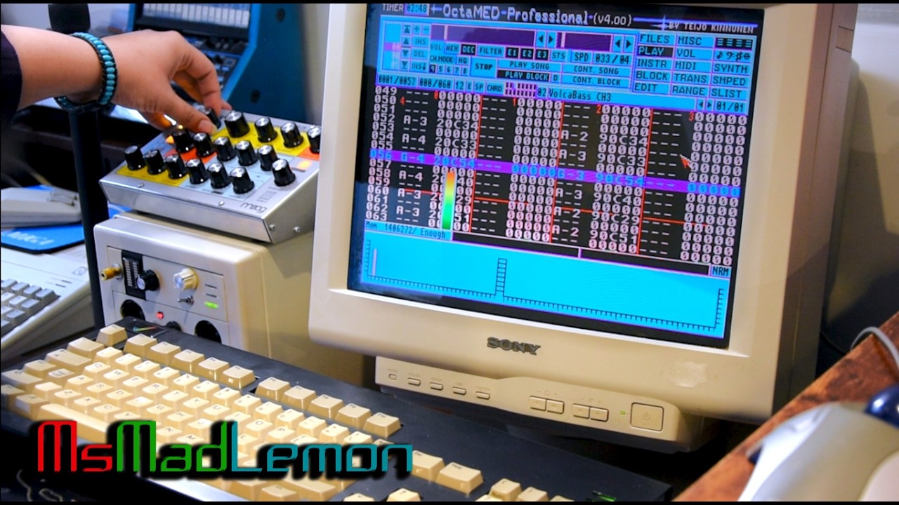Amiga Music Mixing, Mastering & Recording With TASCAM Model 24 & Synths