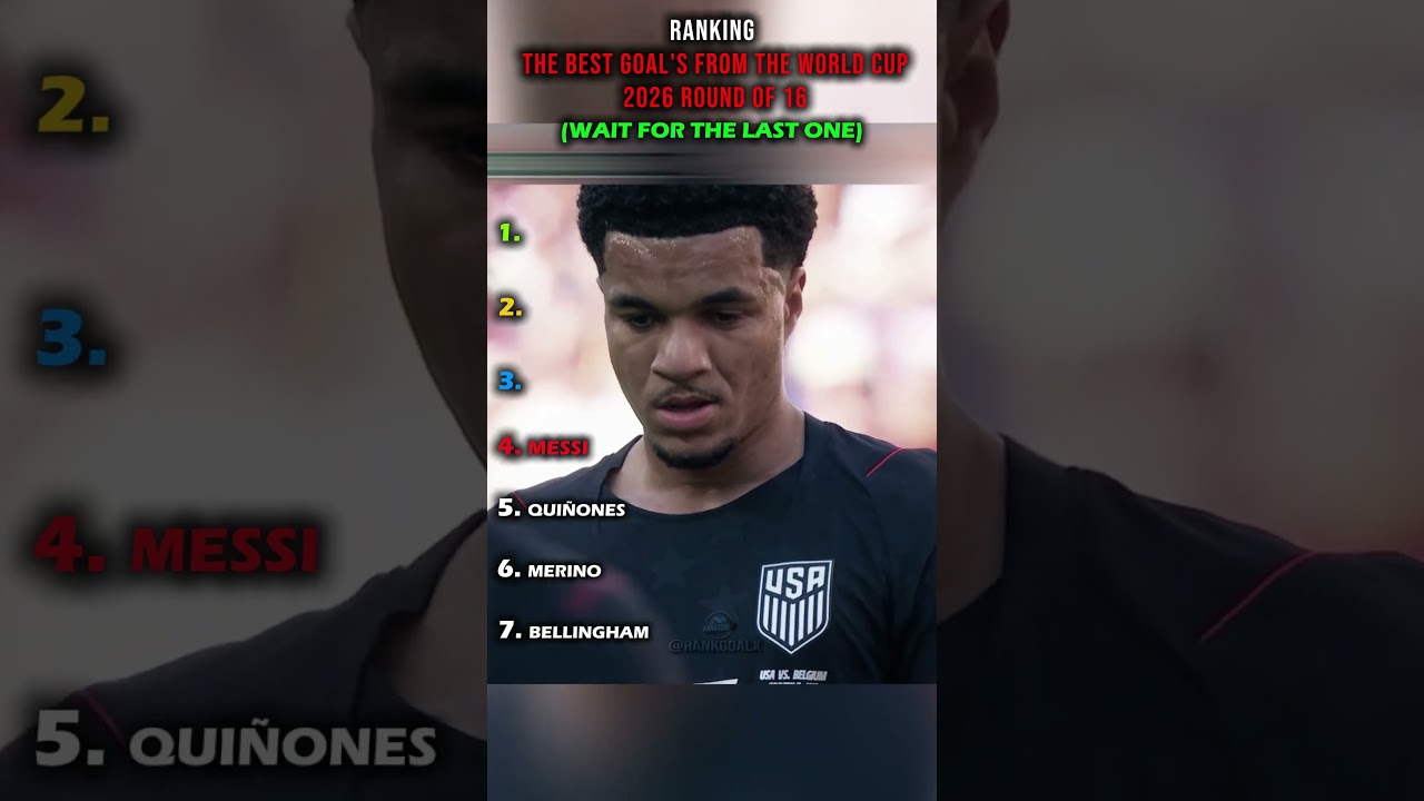 Ranking the best goals from the world cup 2026 round of 16🔥