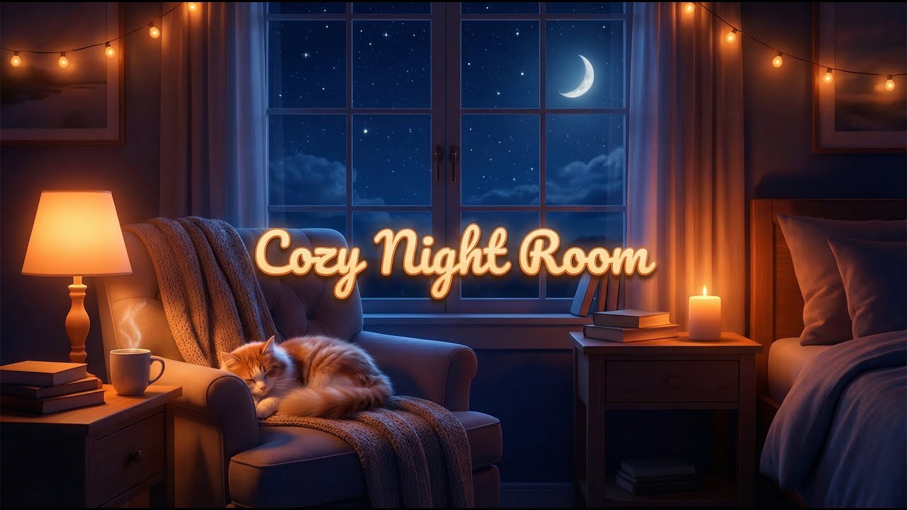 Lofi Night Room Chill Music | Cozy Night Room