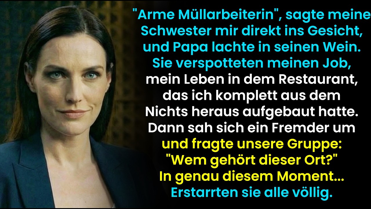 Beim Essen Nannte Mich Meine Schwester 'Armer Müllmann' – Ein Gast Fragte: 'Wo Ist Der Besitzer?'