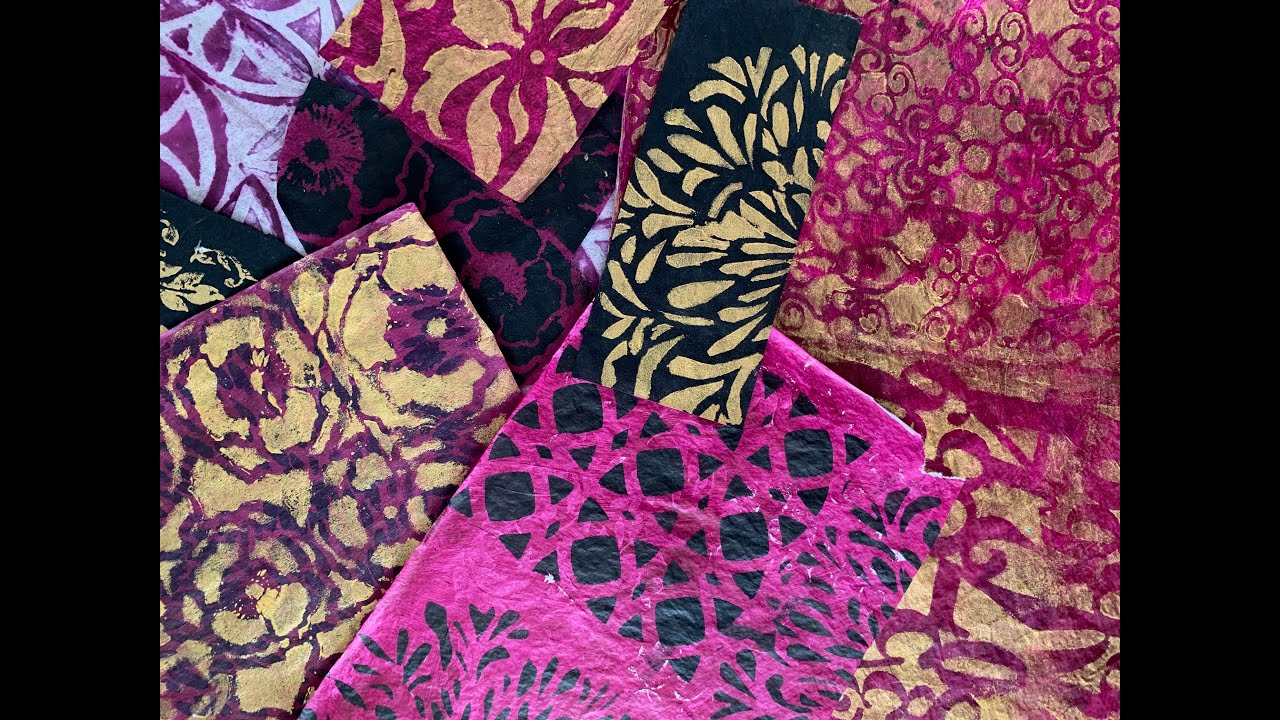 STENCILING & PAINTING ART PAPERS FOR MIXED MEDIA