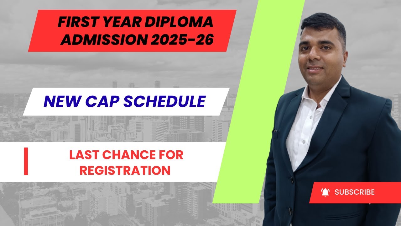 📅 Diploma Admission 2025 🏫 Latest Update | DTE CAP Round Schedule & Registration Process Explained