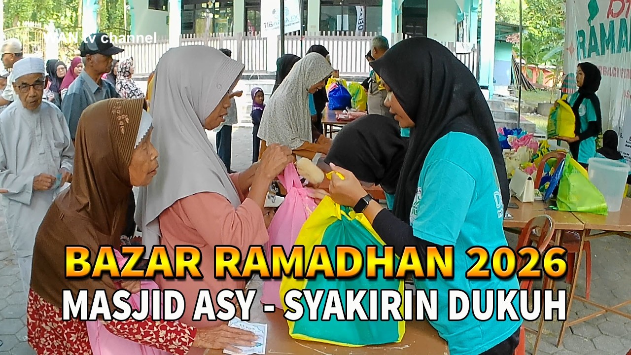 Viral ! Antusiasme Warga Berburu Paket Lebaran di Masjid Asy-Syakirin