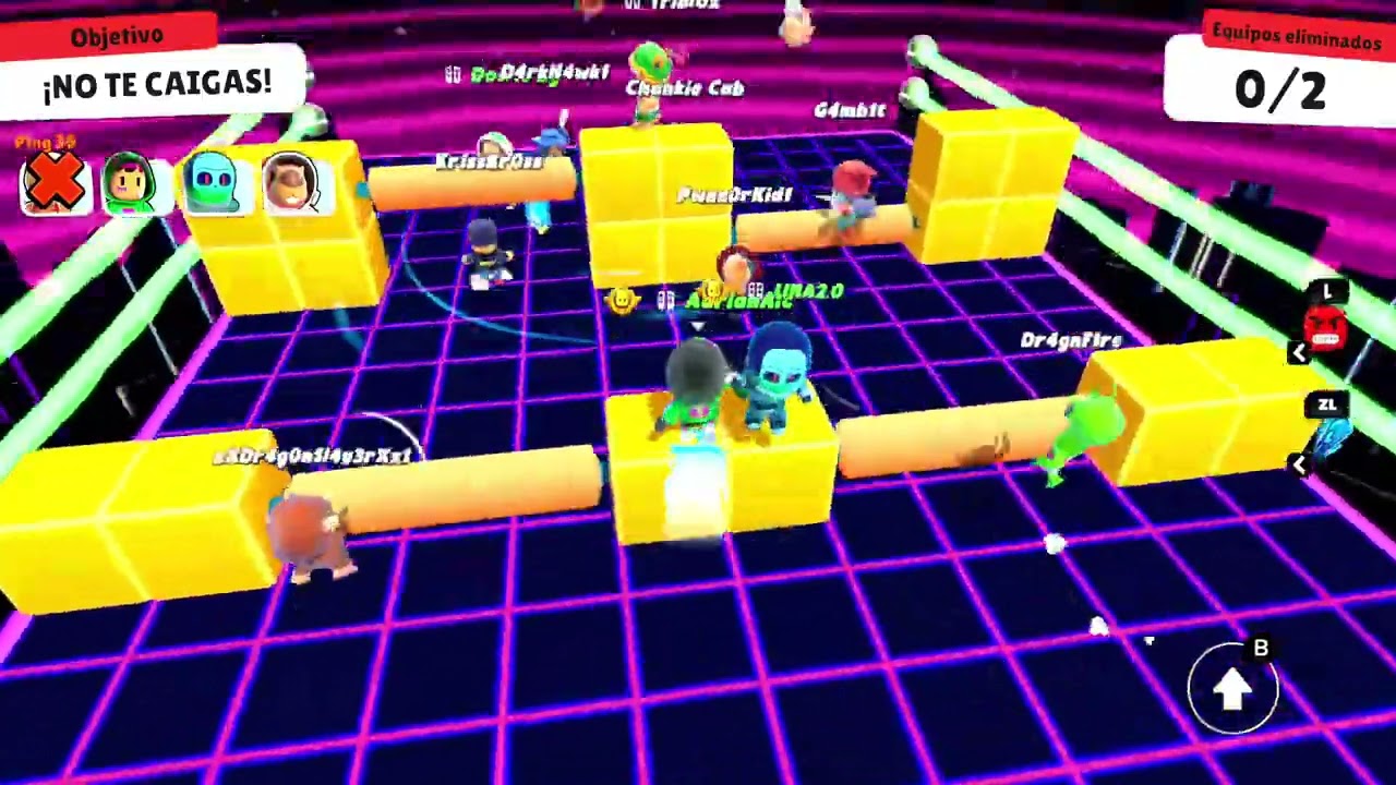 Stumble Guys nueva partida en block dash Teams  😊✨️