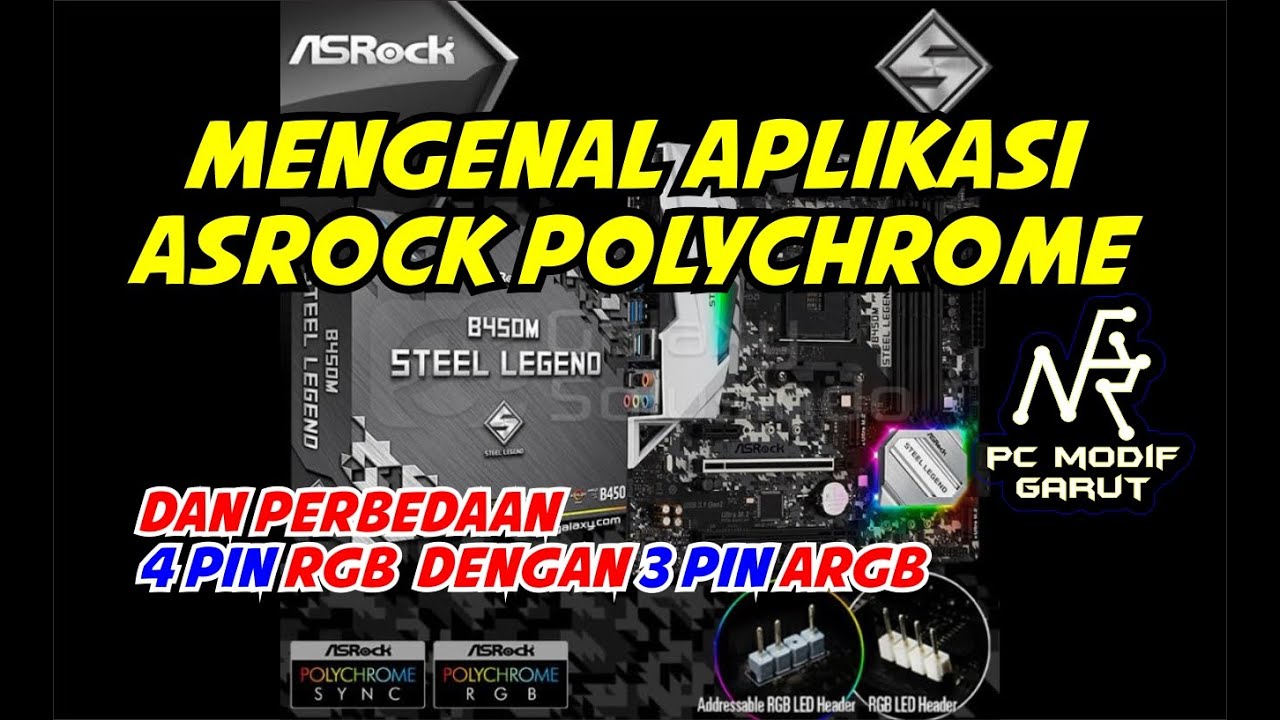 Get to know the Asrock Polychrome application and the difference between 4 pin RGB and 3 pin ARGB...