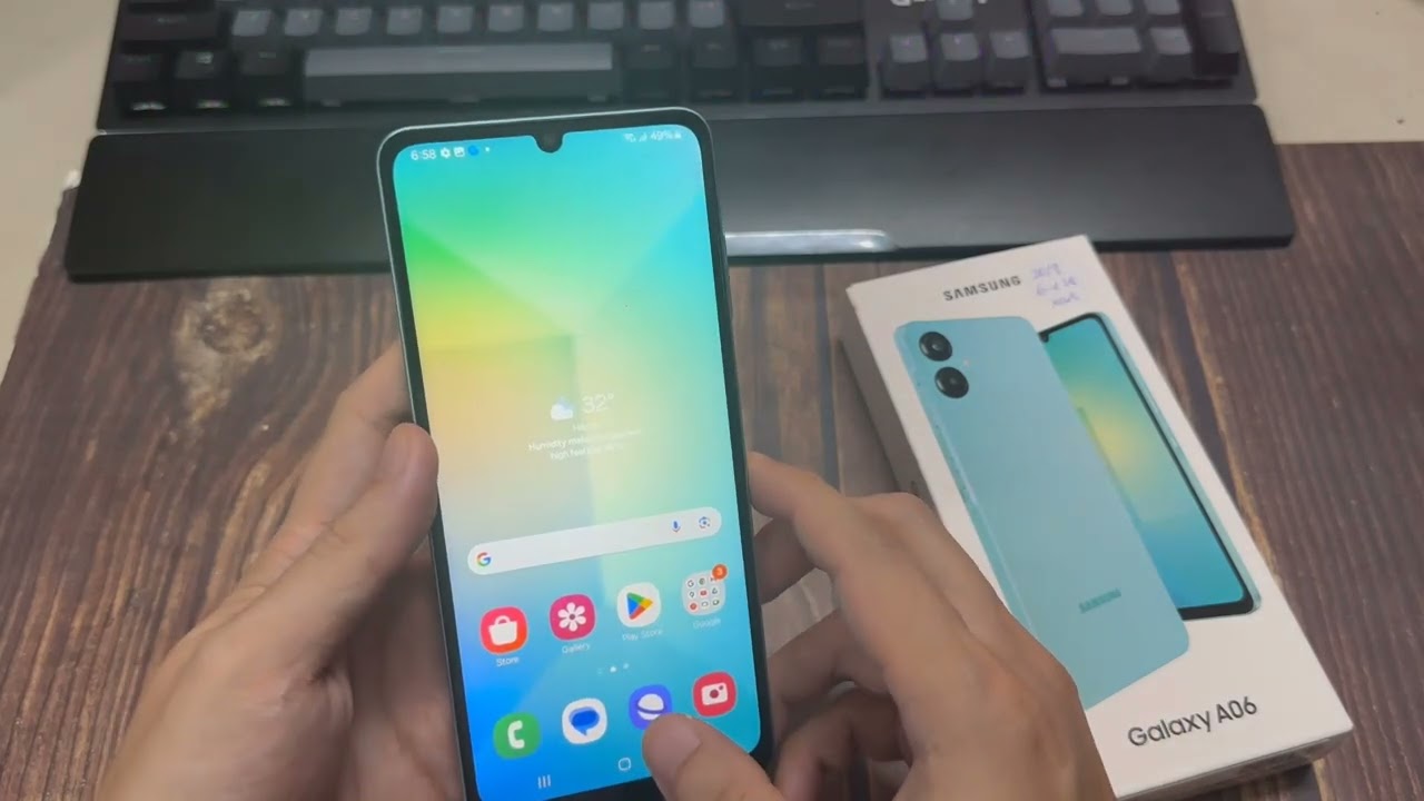 Скриншот тремя пальцами на Samsung Galaxy A06 доступен или нет?