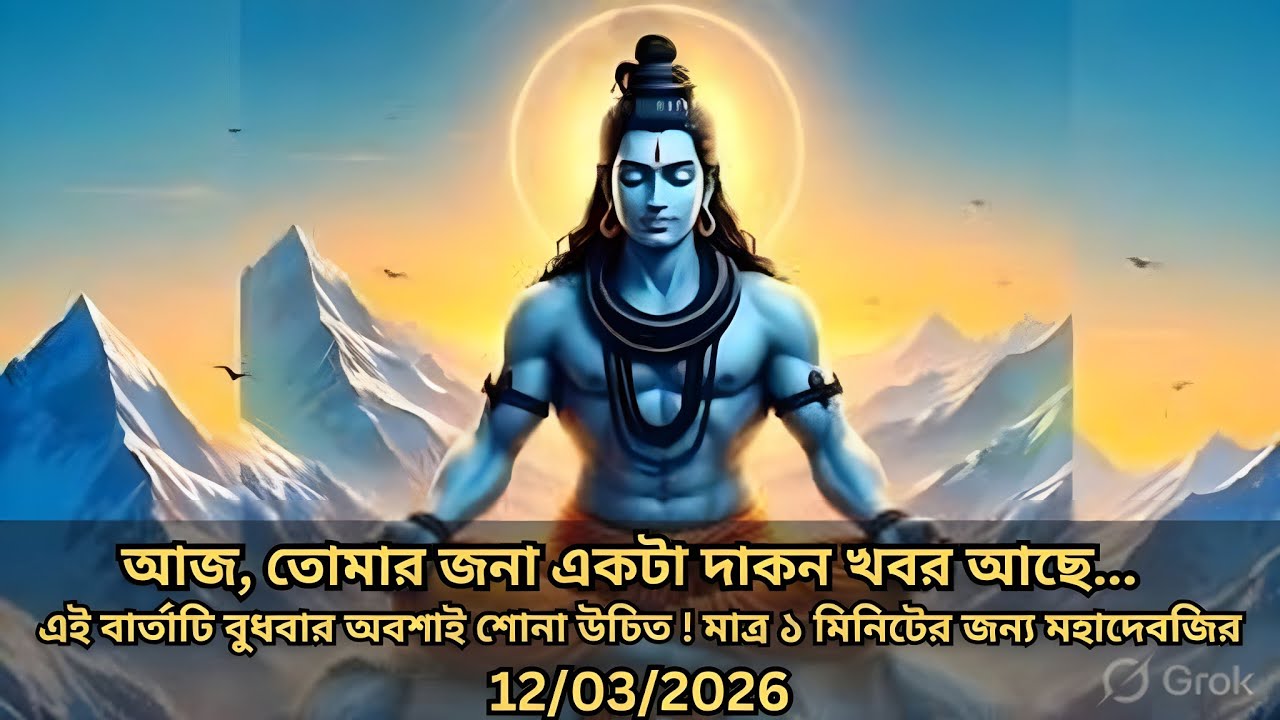 ৮৮৮ 🕉️আজ, তোমার জন্য একটা দারুন খবর আছে... এই বার্তাটি বুধবার অবশ্যই শোনা উচিত....!#shivshakti