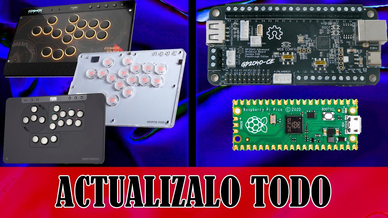 Como actualizar tus dispositivos arcade con placa rp2040 y todos los Haute / Cosmox