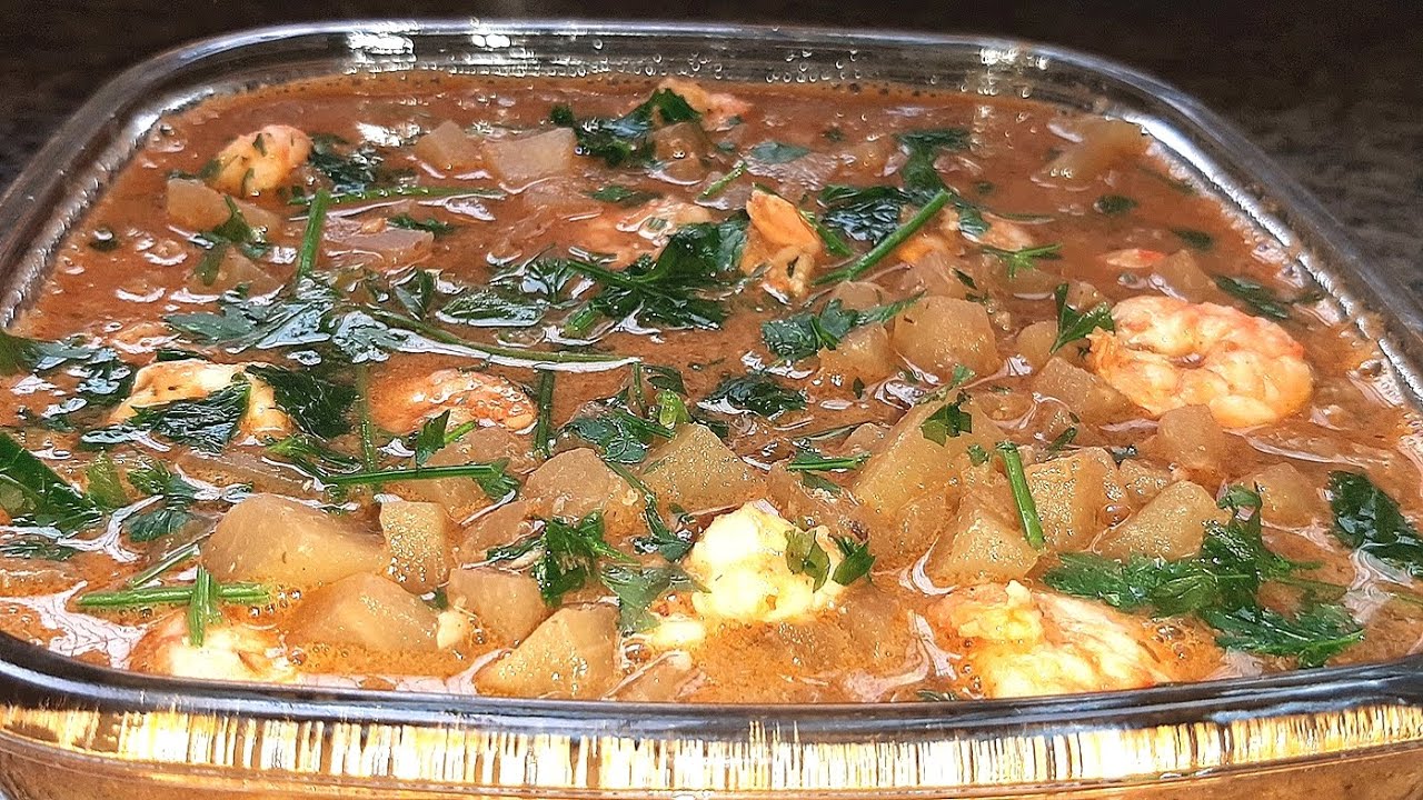 CHUCHU COM CAMARÃO - Cozinhando com a Meiga.