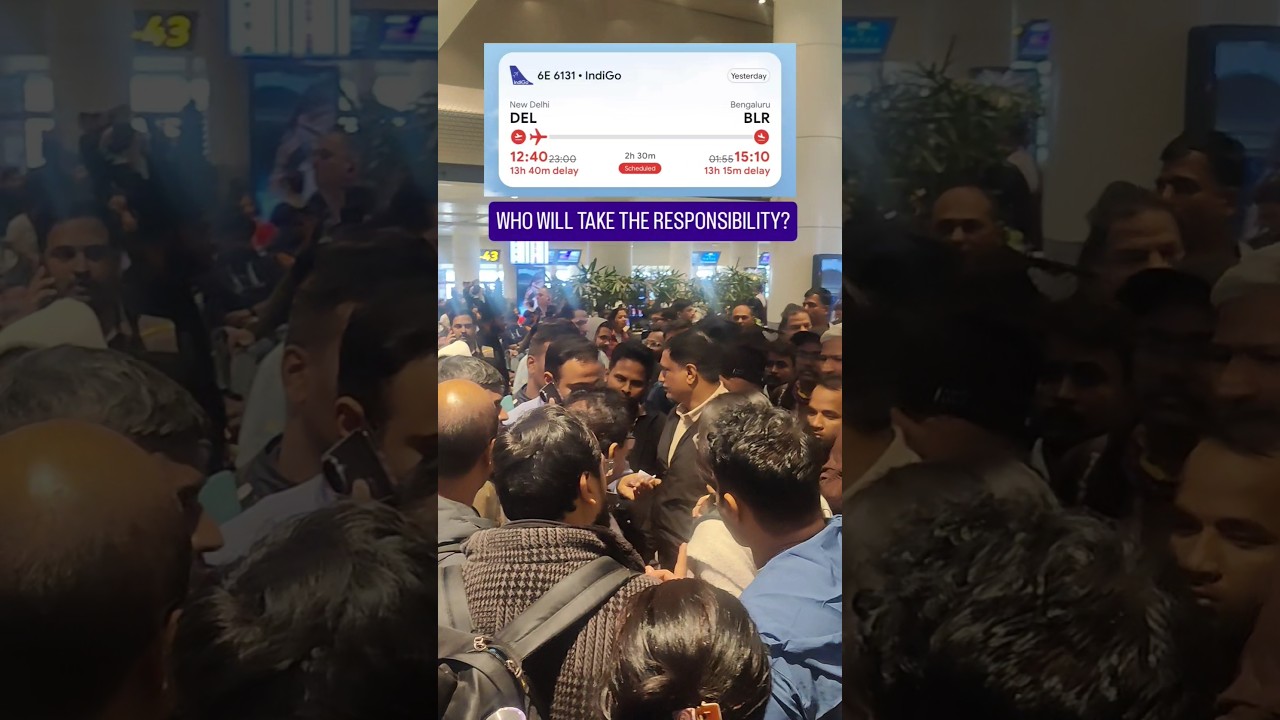 IndiGo Airline Chaos at Delhi Airport! Biggest Flight Disruption EVER!