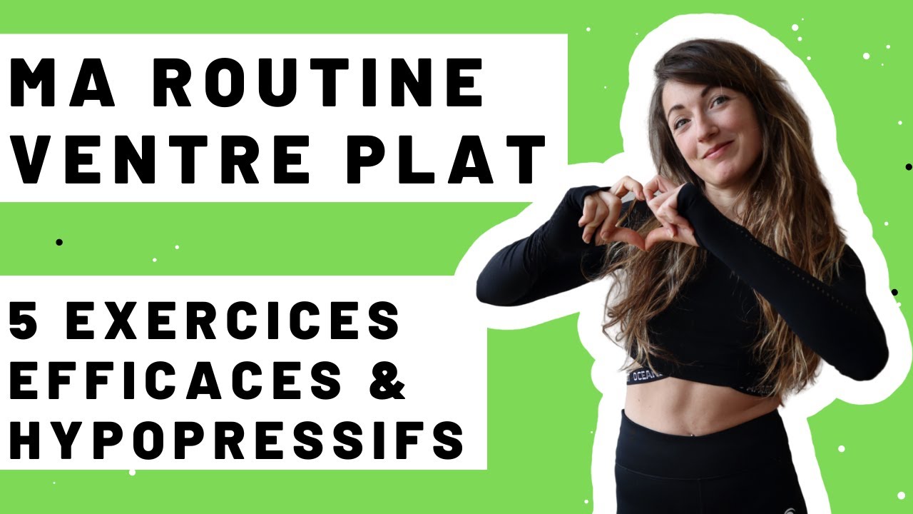 5 EXERCICES VENTRE PLAT - Routine Abdos Hypopressifs : Etre gainé & en bonne santé 💪🏻