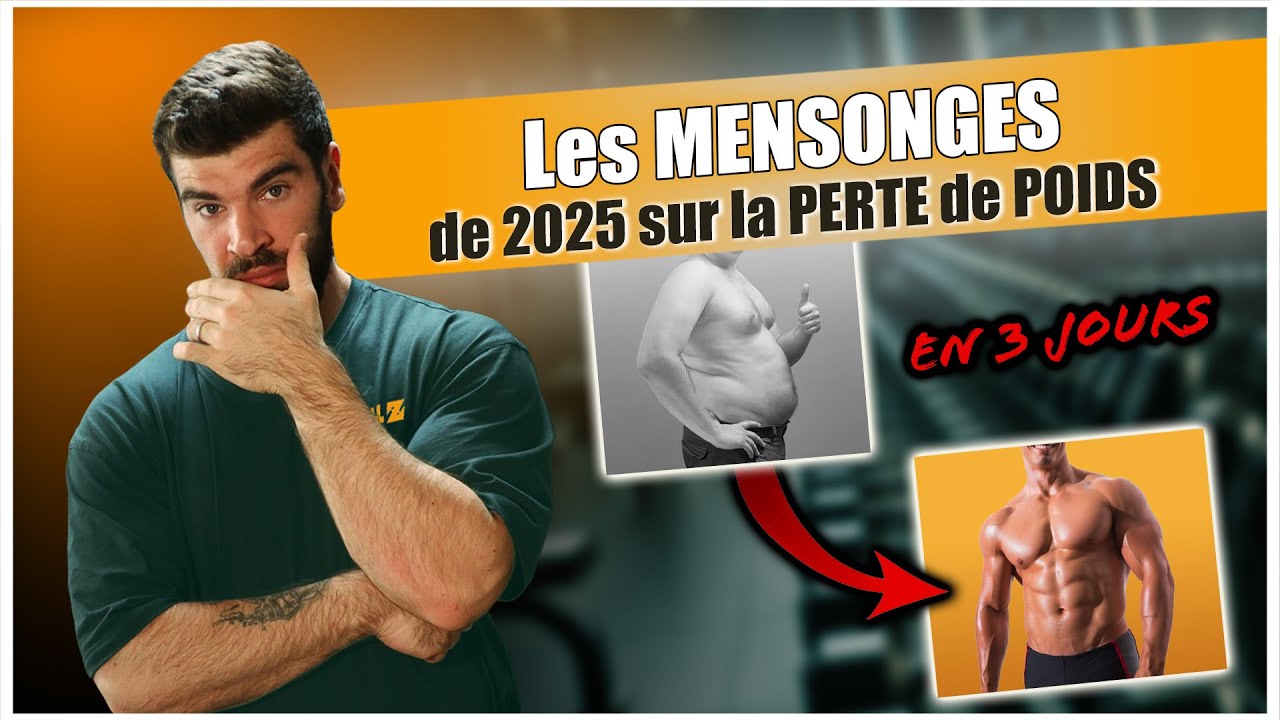 Les MENSONGES des R&Eacute;SEAUX SOCIAUX sur la PERTE de POIDS (M&eacute;tabolisme, Marche, Glucides...)