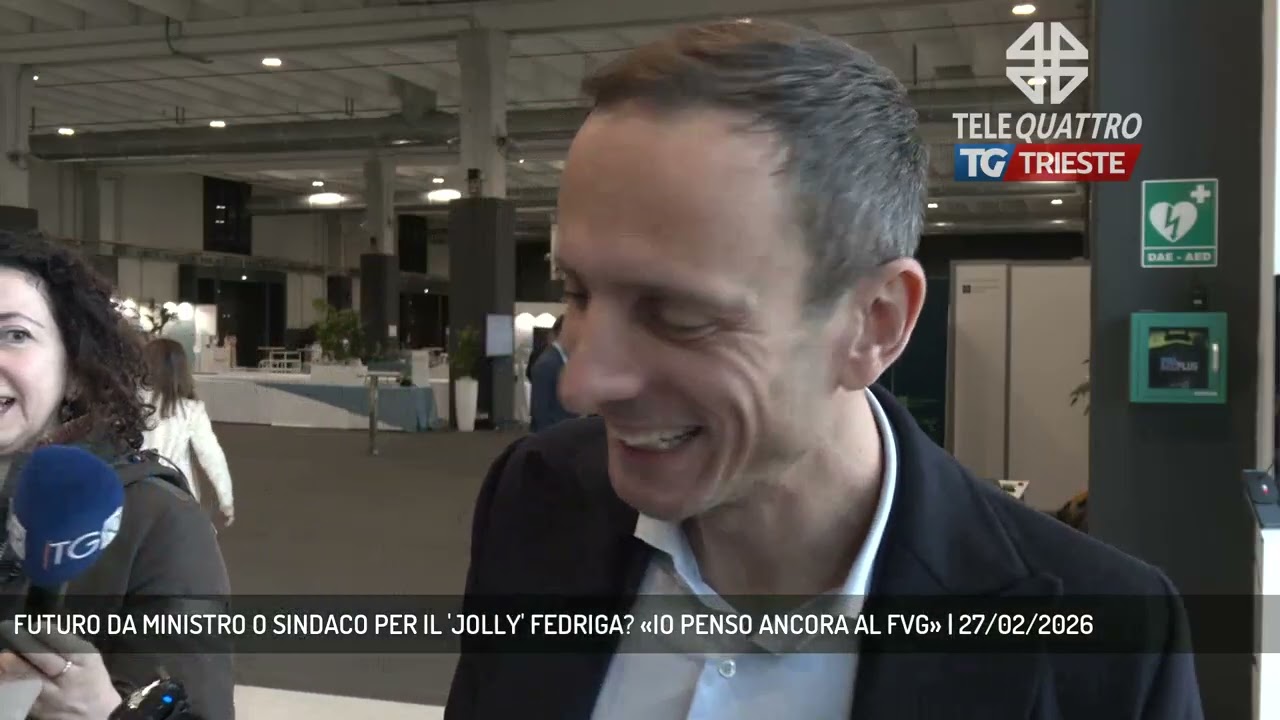 FUTURO DA MINISTRO O SINDACO PER IL 'JOLLY' FEDRIGA? «IO PENSO ANCORA AL FVG» | 27/02/2026