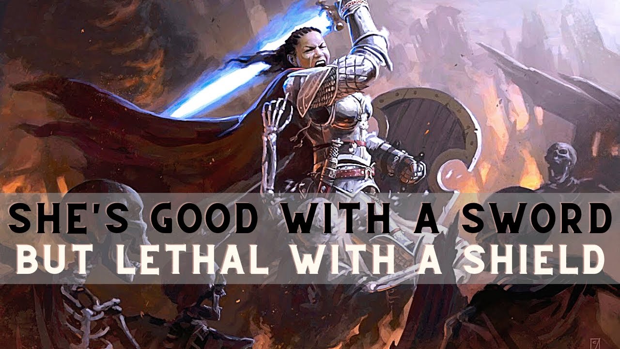 Pathfinder: WoTR- Party Member Seelah Sword & Board Build