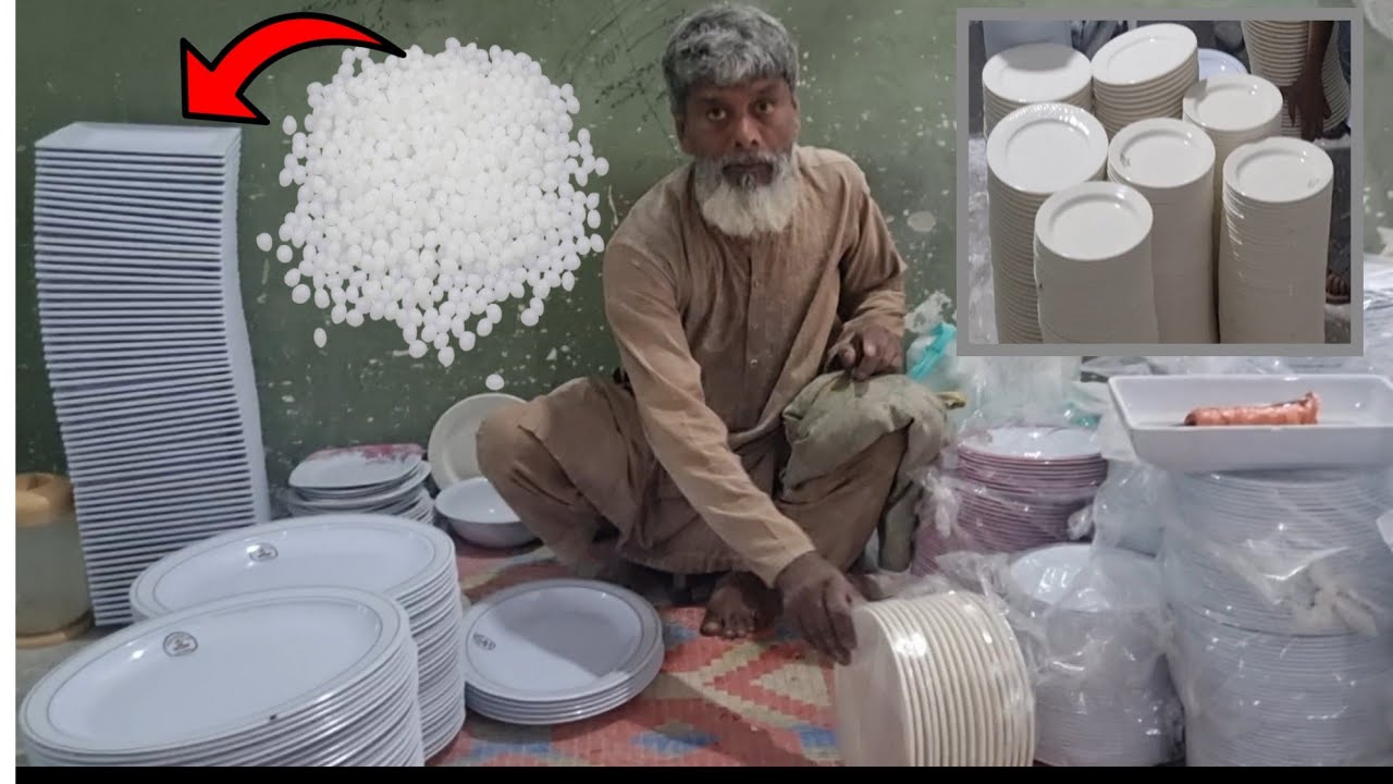 How to make Thermoset Plastic plates and   Serving Dishes in  Factory Making Process