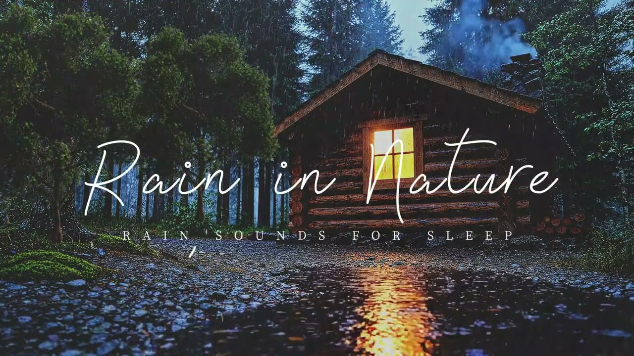 Rain Sound for Sleep | Night Forest Rain Sounds | Rain Sounds to Clear Your Thoughts & Sleep
