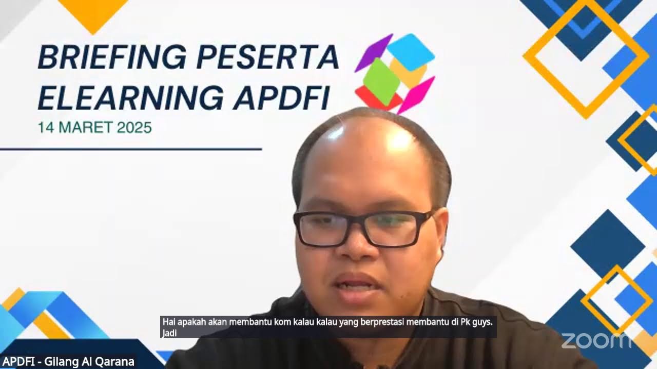 Briefing Peserta Elearning Regional 1 - 14 Maret 2025