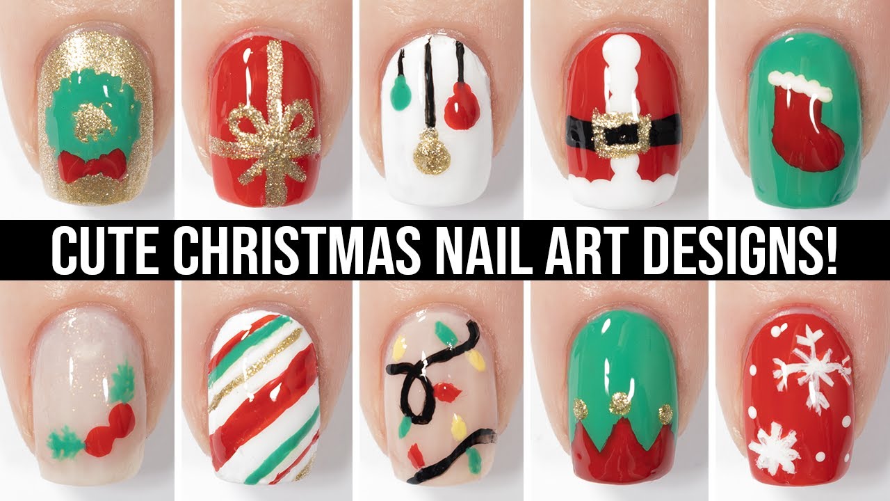 Christmas Nail Art 2023 🎄 Cute & Easy Christmas Nail Design Compilation!