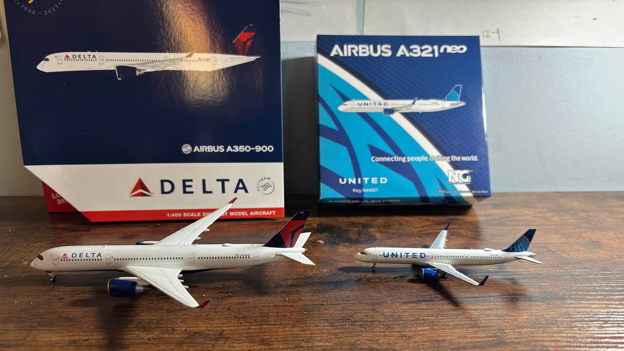 Unboxing NG Models United A321neo And Gemini Jets A350-900!