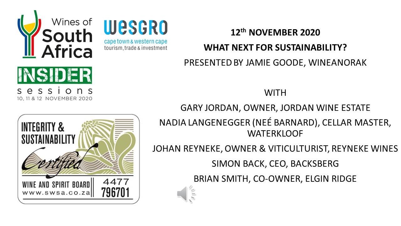 WoSA Insider Session 3: What's next for sustainability?