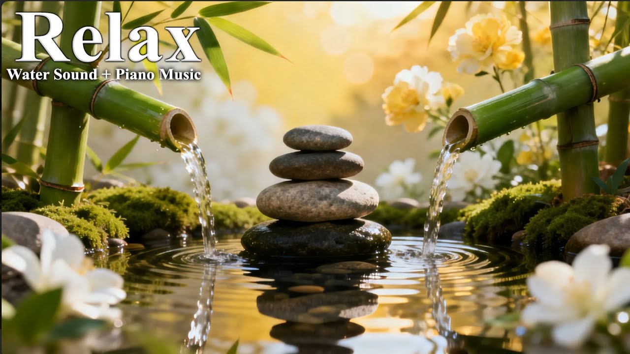 Sleep Instantly with Golden Bamboo Water | Deep Sleep Music for Calm & Relaxation