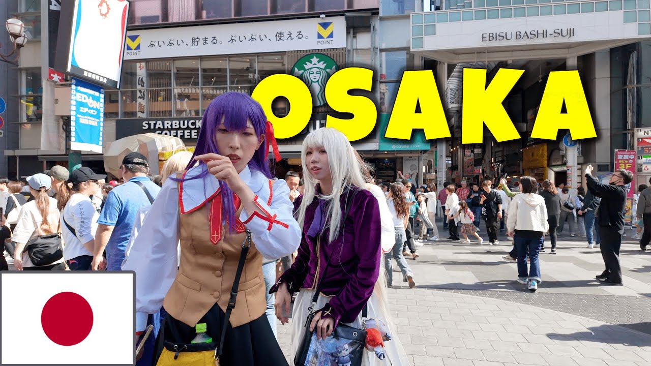 Walking tour of Osaka - Dotombori district