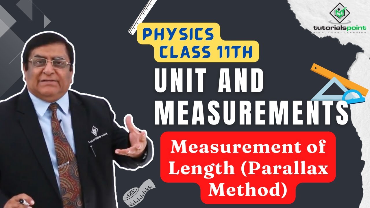 Class 11th – Measurement of Length (Parallax Method) | Unit and Measurements | Tutorials Point