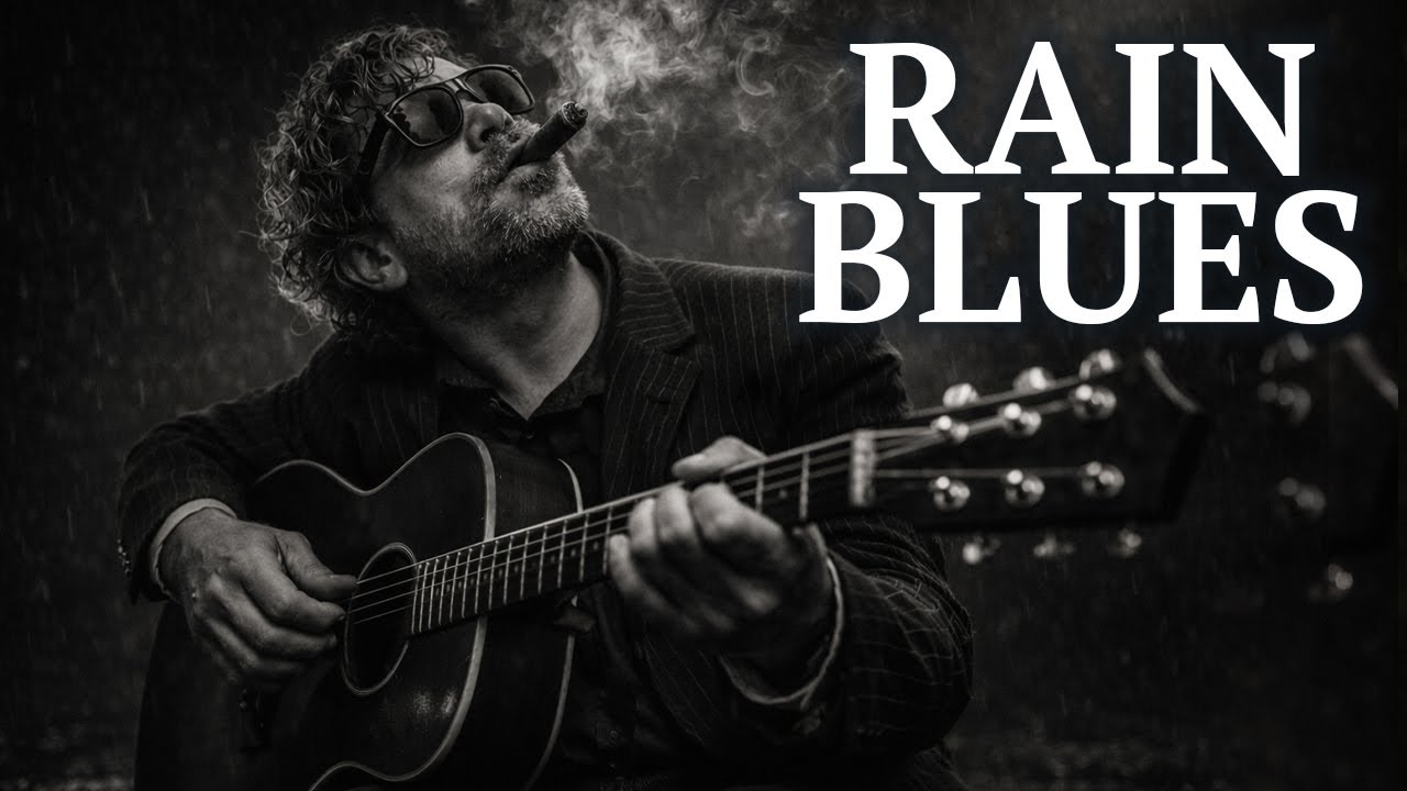 Rainy Night Blues Guitar – Slow & Lonely Midnight Blues