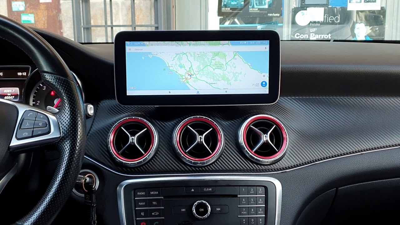 Mercedes Cla car tablet + luci ambiente + wrapping