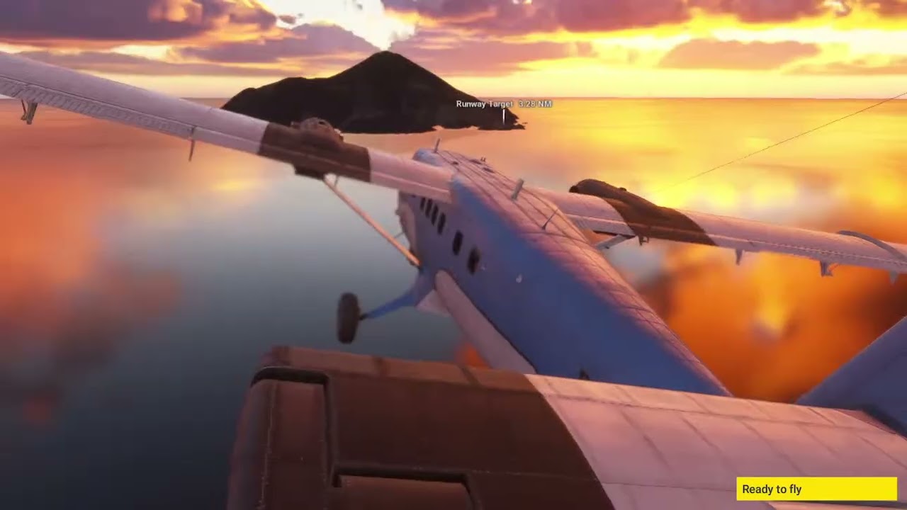 STUDENT PILOT landing at Saba MSFS LANDING CHALLENGE!