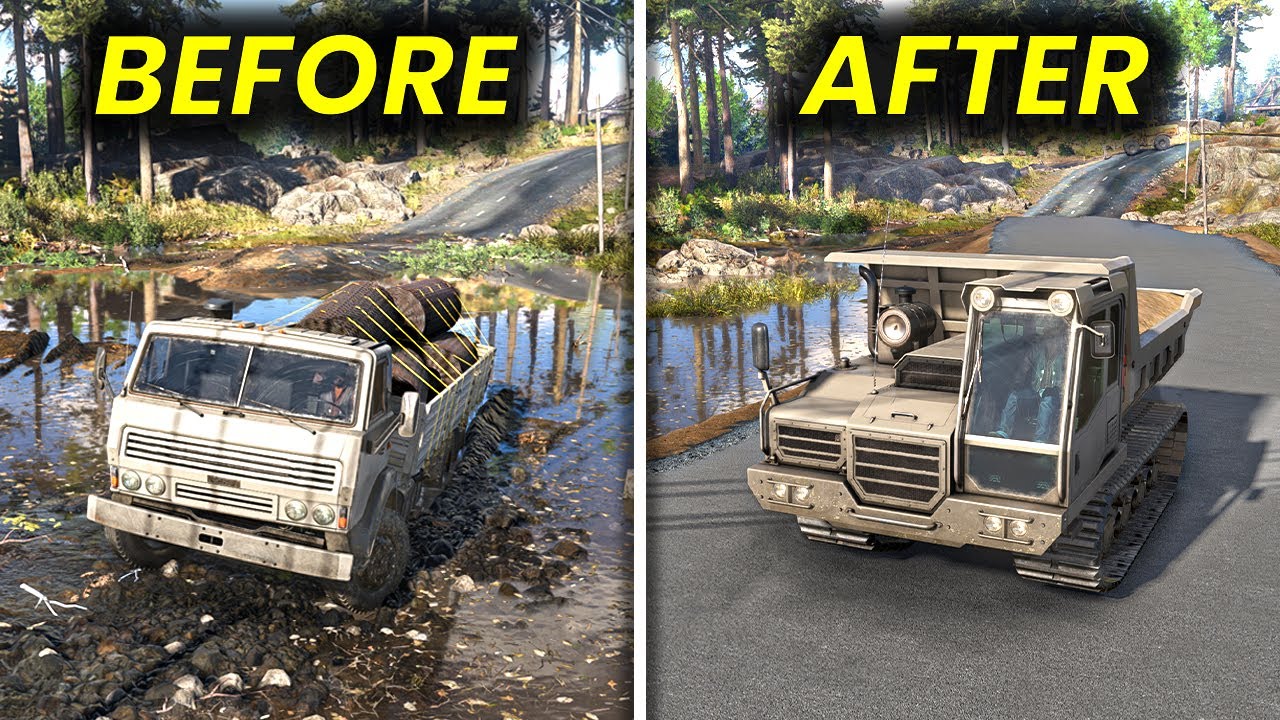 RoadCraft - Fixing Waterlogged Road with a Friend | Multiplayer 4K Gameplay