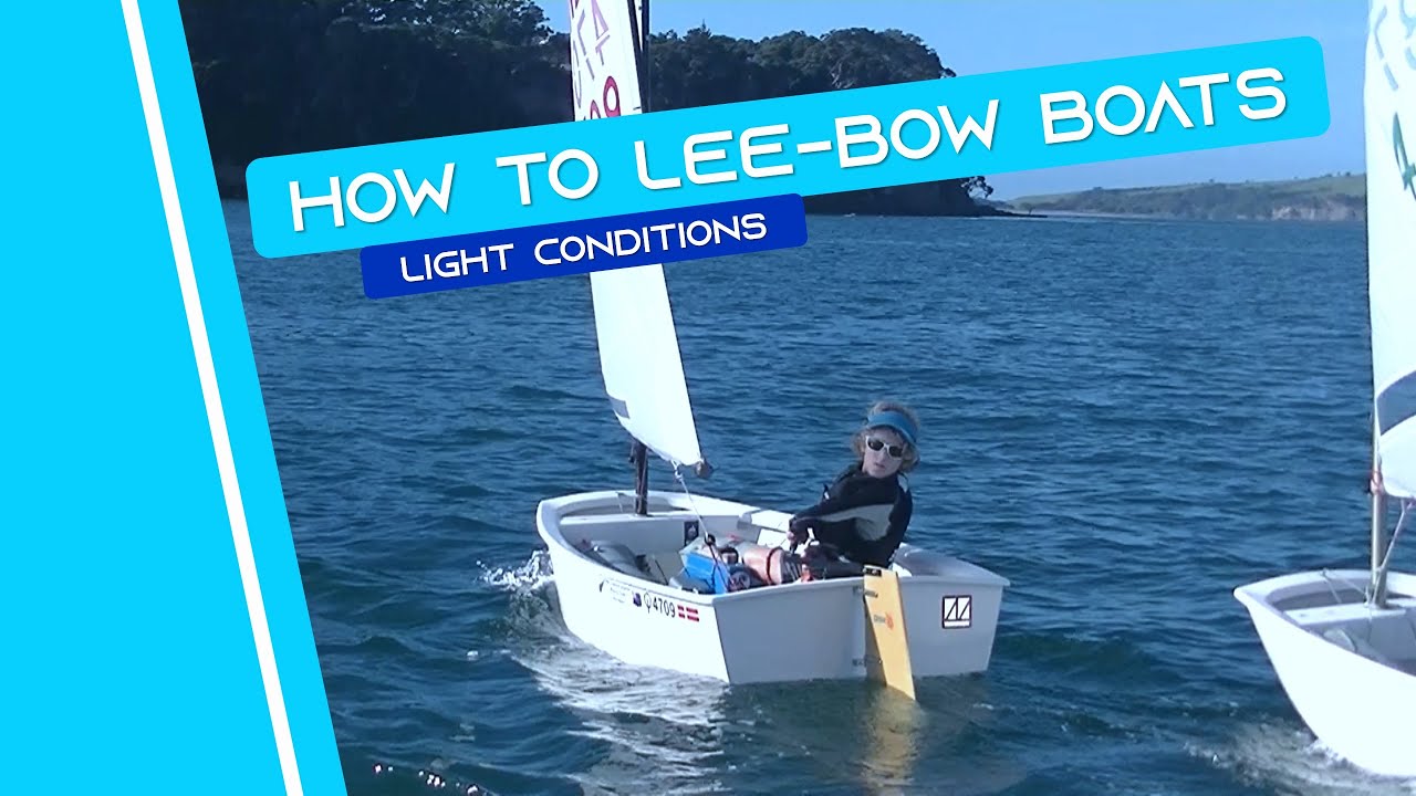 OPTIMIST SAILING - How To Lee-Bow Boats | [Light Conditions]