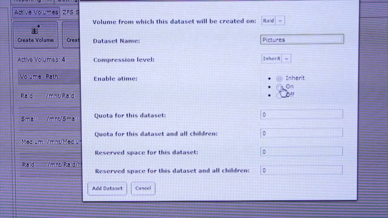 FreeNAS 8 EP3 Configuration