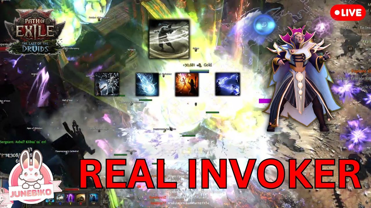 🔴 POE2 - HC THE REAL INVOKER BUILD Whirling Assault + COC Comet/Arc/LivingBomb/Snap