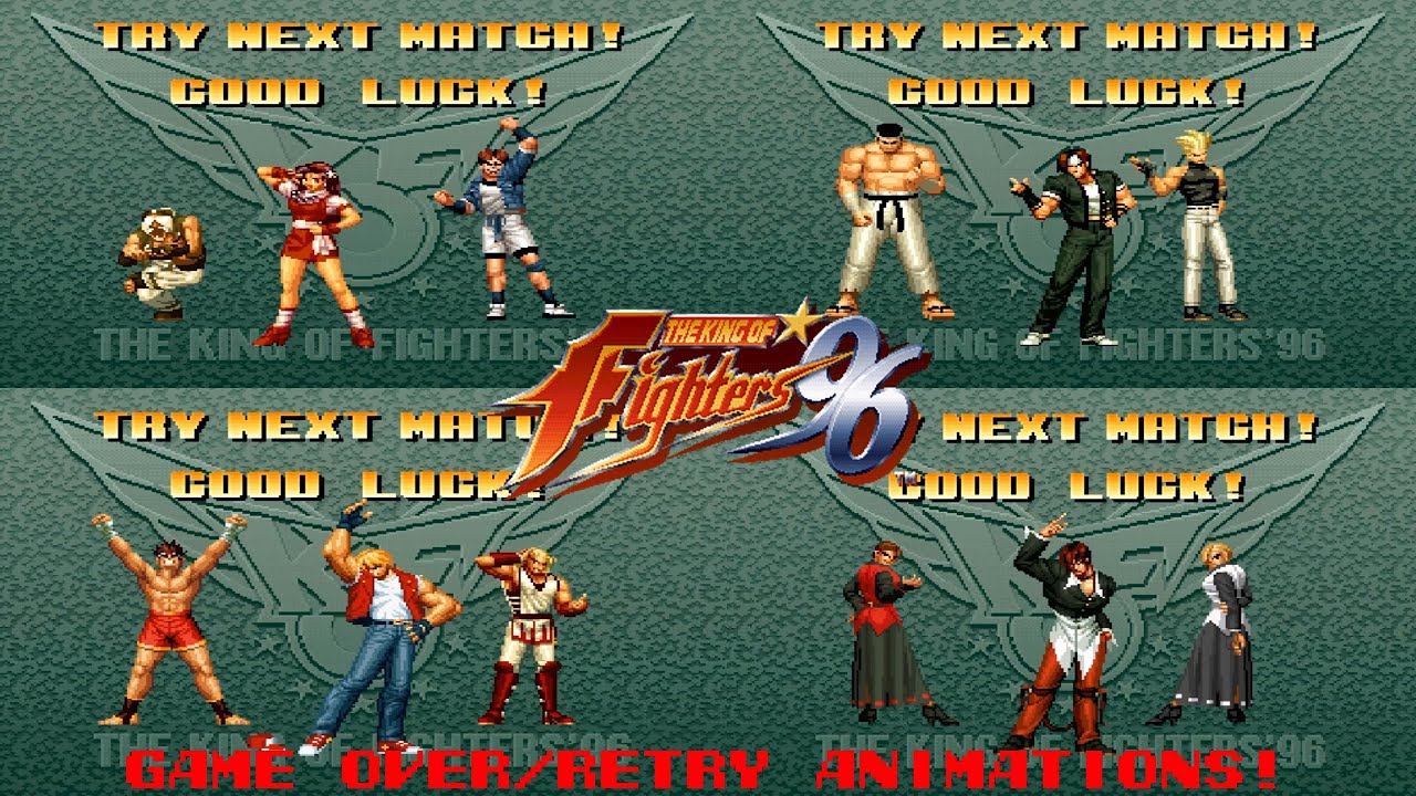Game Over/Retry - The King of Fighters 96 (Neo-Geo)
