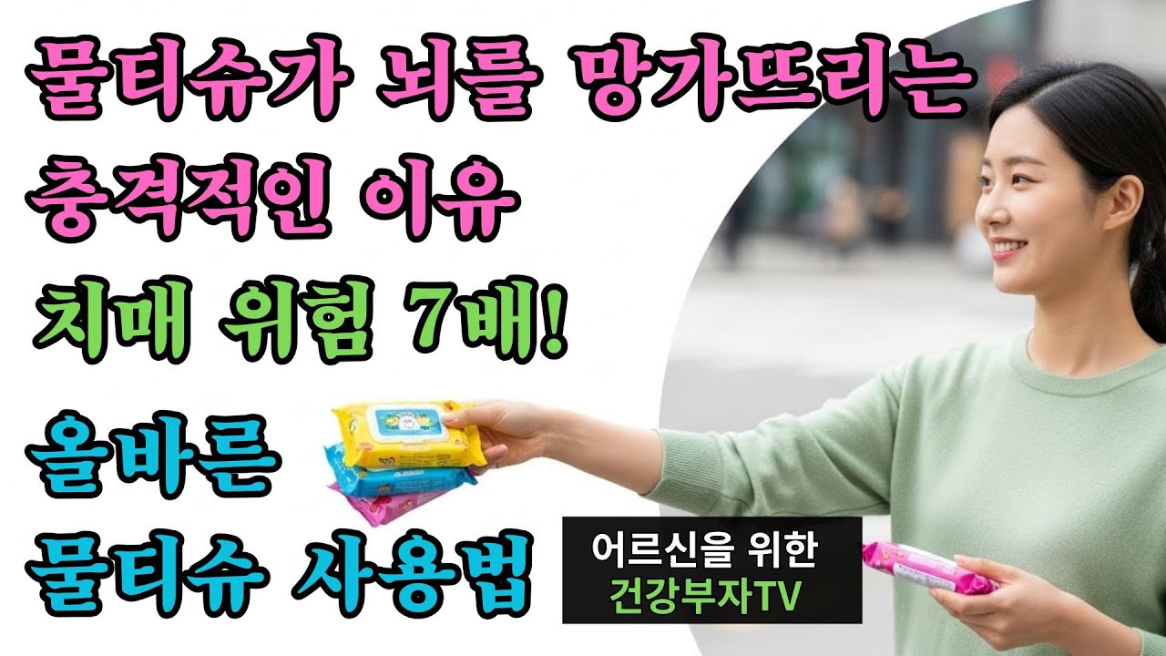 매일 쓰는 물티슈, 이렇게 쓰면 치매 부릅니다! 절대 하면 안 되는 습관 5가지 - 미세플라스틱이 뇌에 쌓이는 무서운 과정