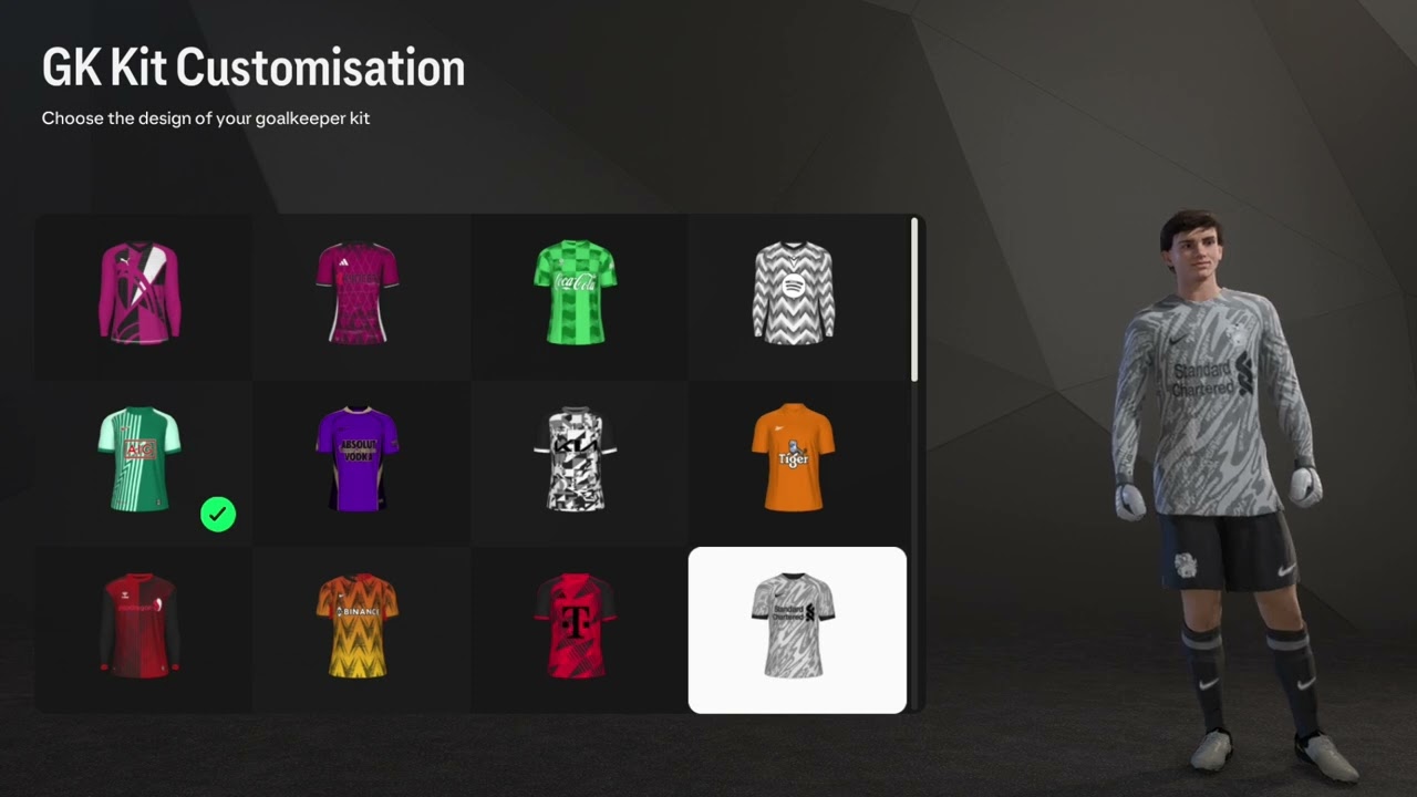 Mod Showcase TU8.1 Goalkeeper kits