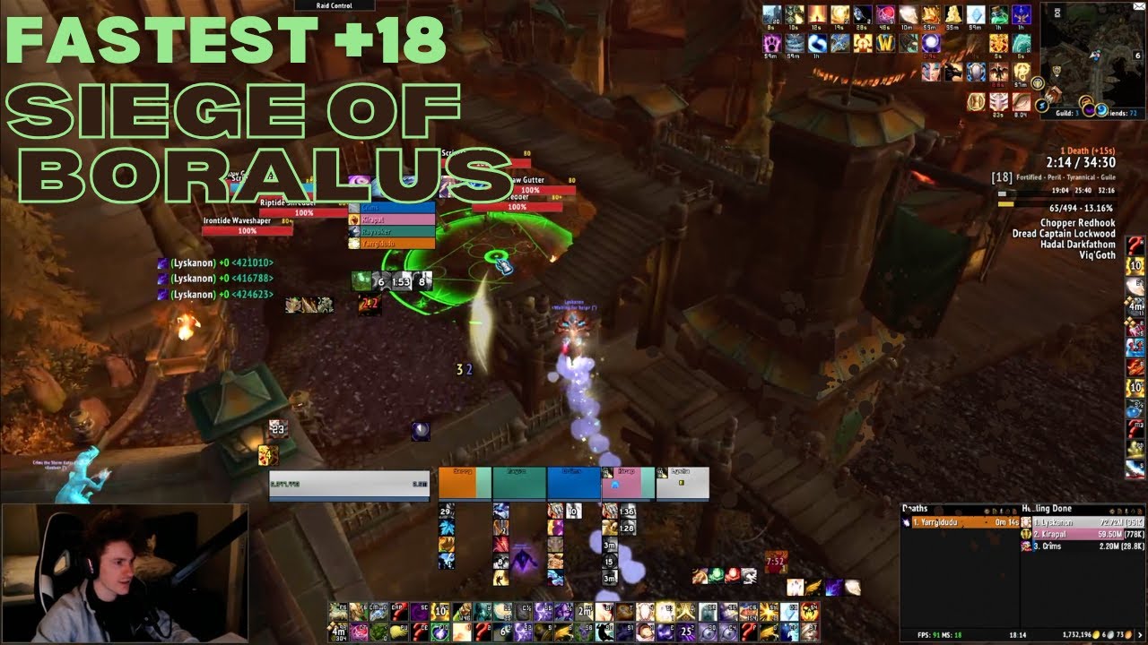 +18 Siege of Boralus || Zaelia Disc Priest POV || Mythic+