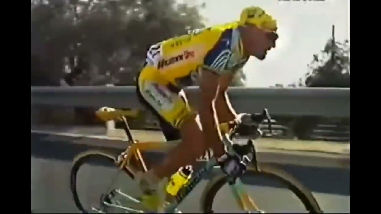 Scatto di Pantani sulla Cipressa, Milano - Sanremo 1999
